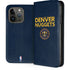 NBA Denver Nuggets Standard - Light Blue iPhone 15 Pro Folio Case